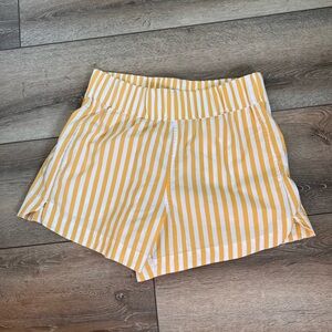 AYRStriped Yellow and White Women's Shorts